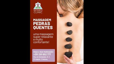 A massagem Pedras Quentes é uma das massagens mais relaxantes