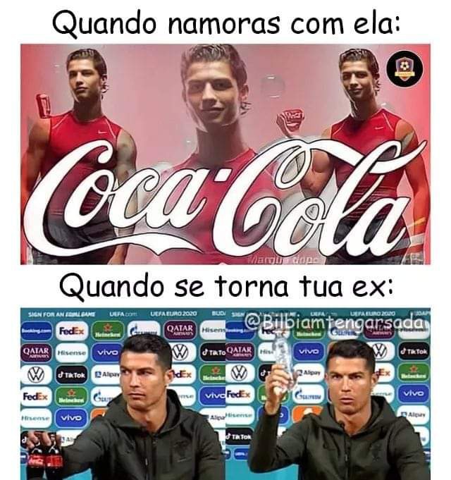 Mais um 'meme' da situação protagonizada por Ronaldo.
