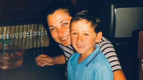 Lourenço com a madrinha