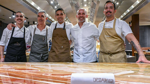 Os chefs convidados do primeiro jantar no âmbito da preparação para a Gala Michelin de 2026.