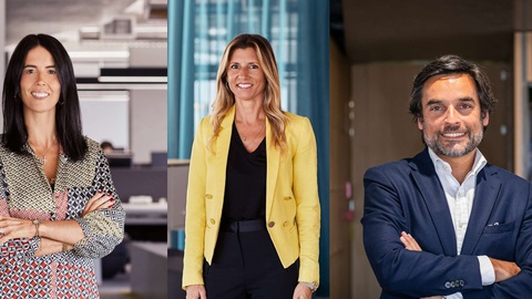 Na fotografia a nova liderança da JLL em Portugal: Marta Lourenço, Patrícia Barão e Carlos Cardoso.   Fotos DR