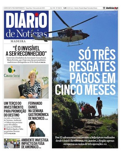 Edição do dia 10 Junho 2025 da pubicação Diário de Notícias