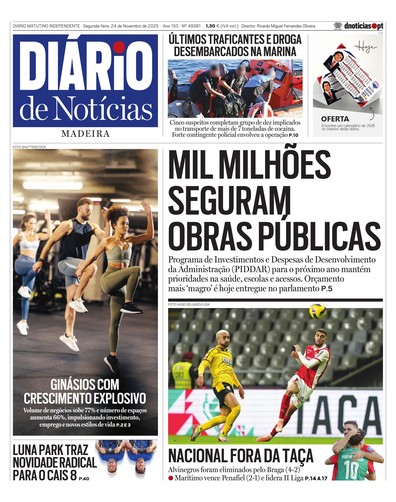 Edição do dia 24 Novembro 2025 da pubicação Diário de Notícias