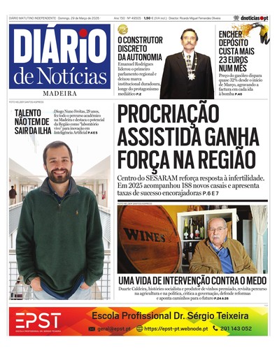 Edição do dia 29 Março 2026 da pubicação Diário de Notícias