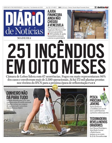 Edição do dia 11 Setembro 2026 da pubicação Diário de Notícias