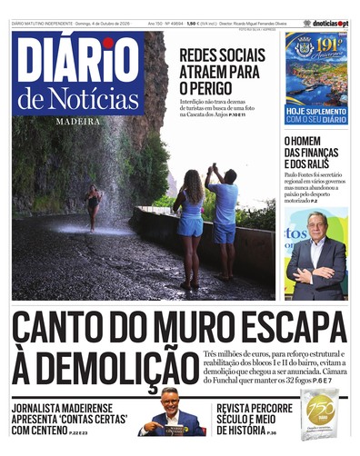 Edição do dia 4 Outubro 2026 da pubicação Diário de Notícias