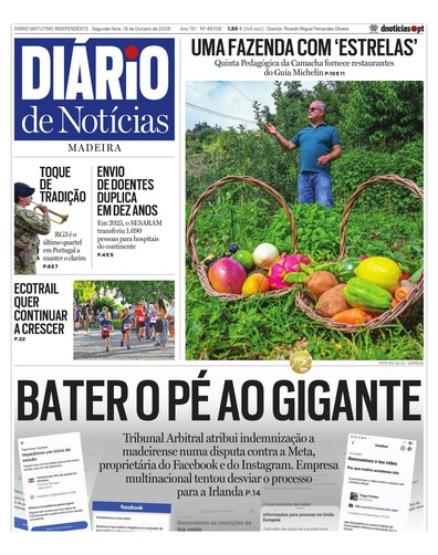 Edição do dia 19 Outubro 2026 da pubicação Diário de Notícias