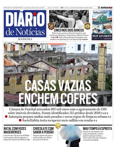 Edição do dia 28 Outubro 2026 da pubicação Diário de Notícias