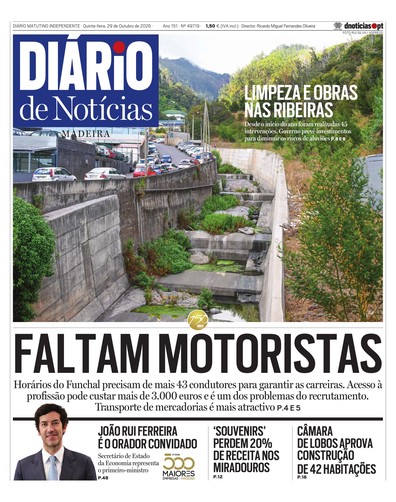 Edição do dia 29 Outubro 2026 da pubicação Diário de Notícias