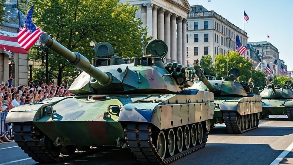 Desfile Militar em Washington Celebra Aniversário do Exército e de Trump