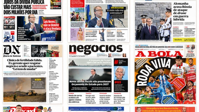 Schuldenzinsen, politische Krise und Transfermarkt beherrschen die Titelseiten der nationalen Presse
