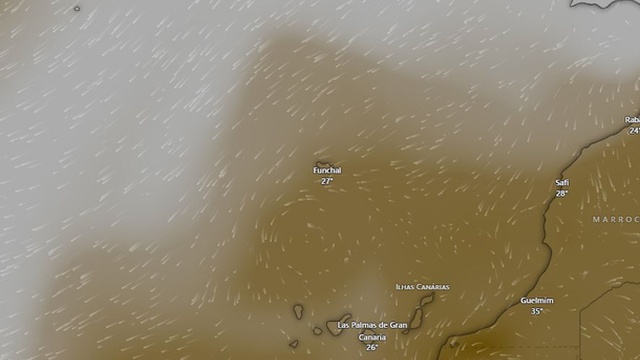 Nach dem starken Wind kommt der Wüstenstaub