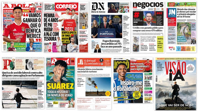 Política nacional em destaque em vários jornais