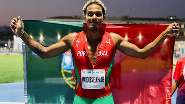 Omar Elkhatib champion du 400 mètres