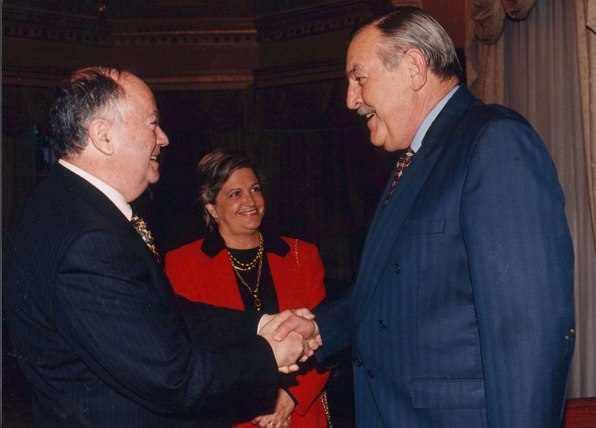 Pik Botha visitou a Madeira em Abril de 1998.&nbsp; &nbsp;Foto Arquivo