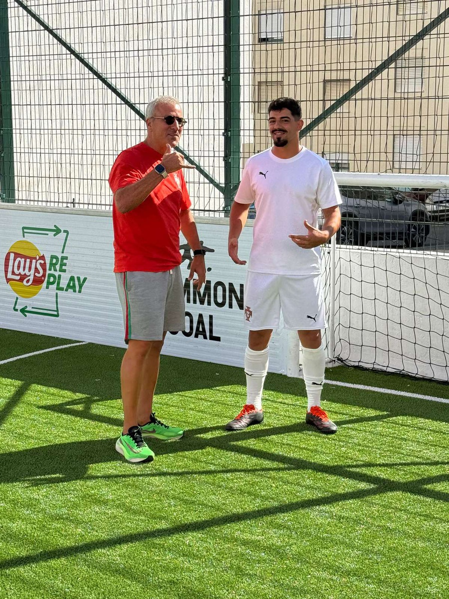 Os madeirenses Rafael Santos e Tiago Santos.