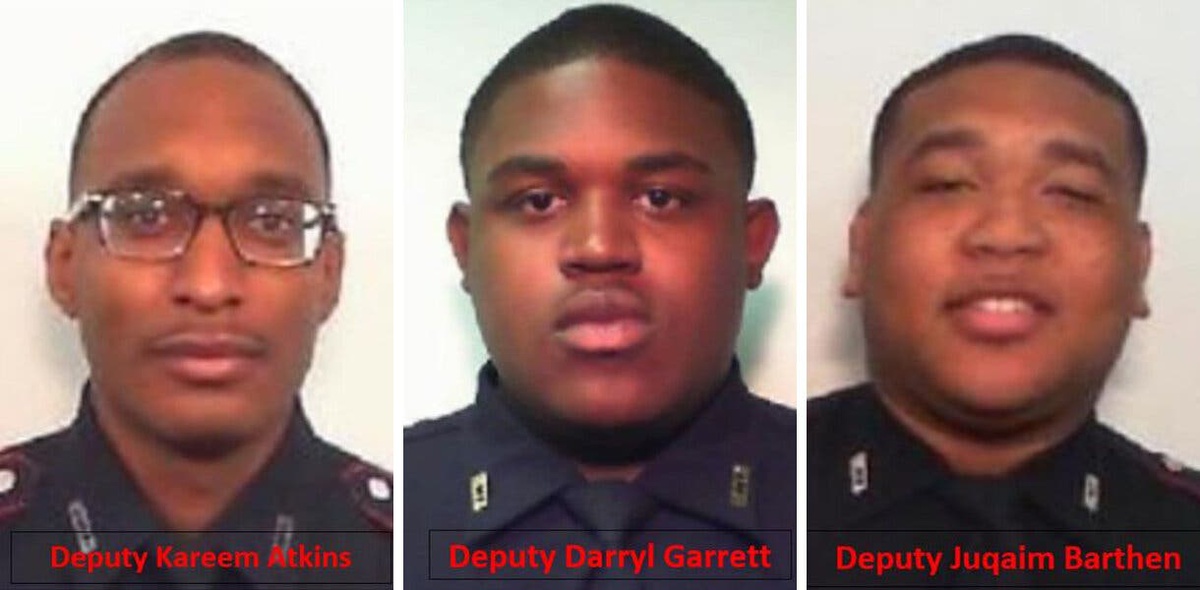Os três agentes com 30, 28 e 26 anos. Foto DR