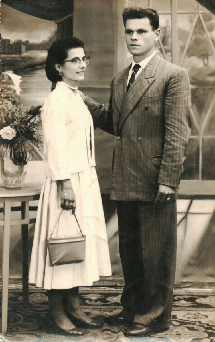 Fotografia do casamento de José Fernandes - Arquivo pessoal família Fernandes, cerca de 1957