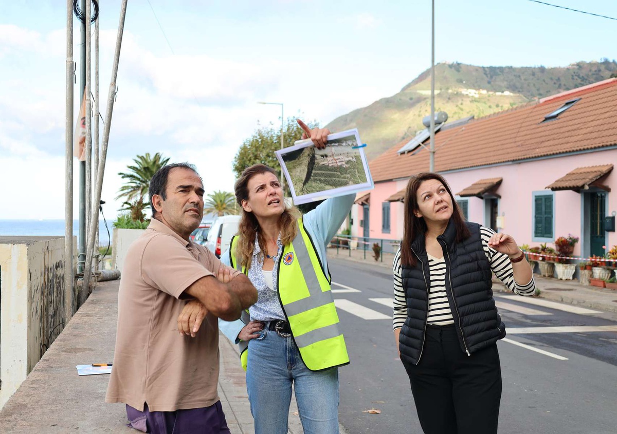 Imagem da intervenção na escarpa efectuada em 2022. FOTO MUNICÍPIO DA PONTA DO SOL