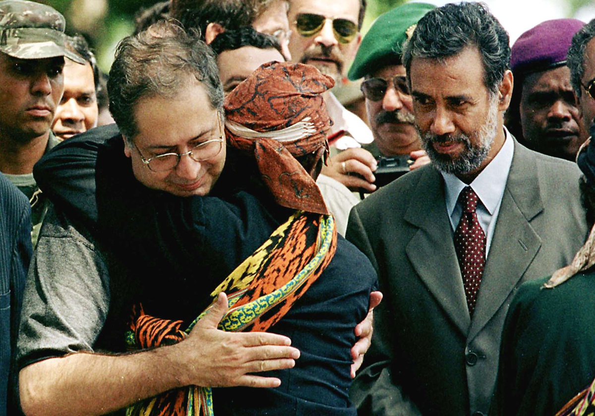 Jaime Gama numa das suas visitas a Timor-Leste.&nbsp;