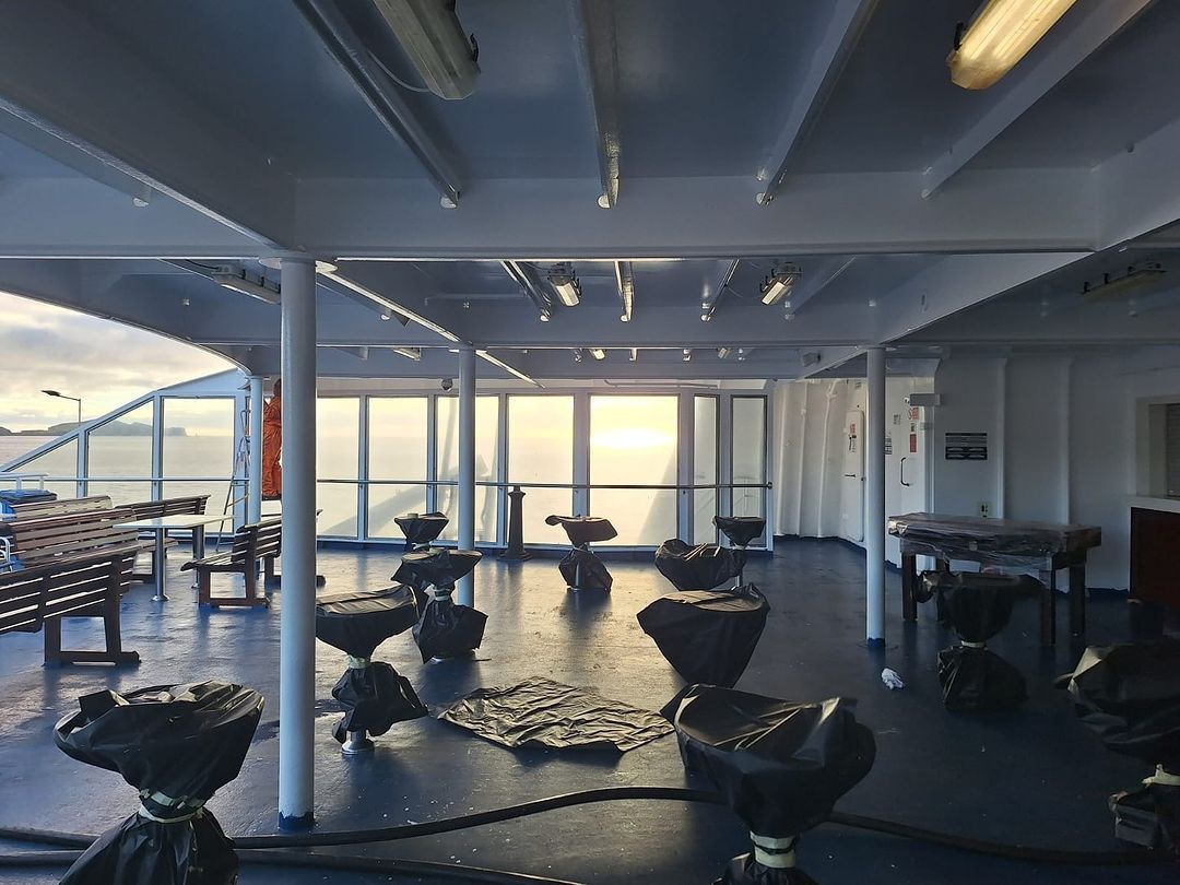 "Conforto dos passageiros" foi tido em conta durante este período de paragem.