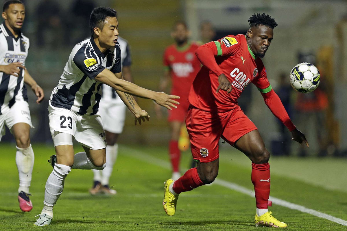 Riascos, autor da assistência para o golo de Xadas, insultou os adeptos no final do desafio. Ricardo Nascimento/Lusa