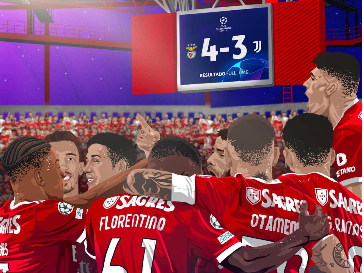 Futebol: Lille empatou, Benfica foi goleado na Liga dos Campeões