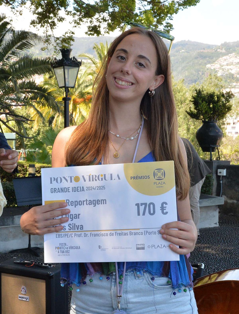 Inês Silva foi a vencedora do concurso ‘Grande Ideia’, na categoria de reportagem