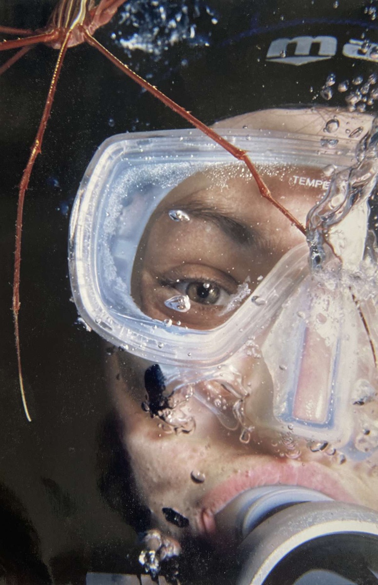 Primeira foto subaquática de Ana Gomes