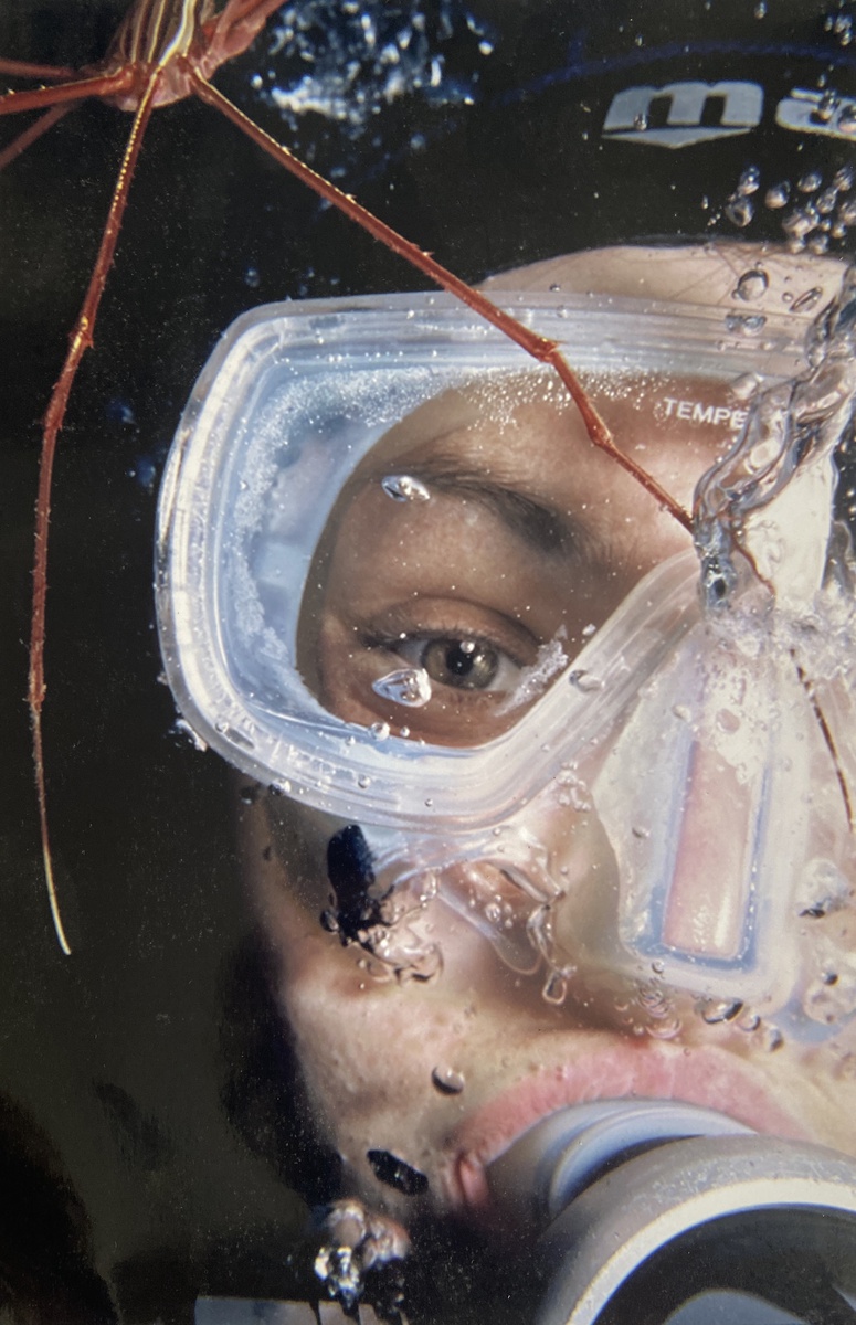 Primeira foto subaquática de Ana Gomes