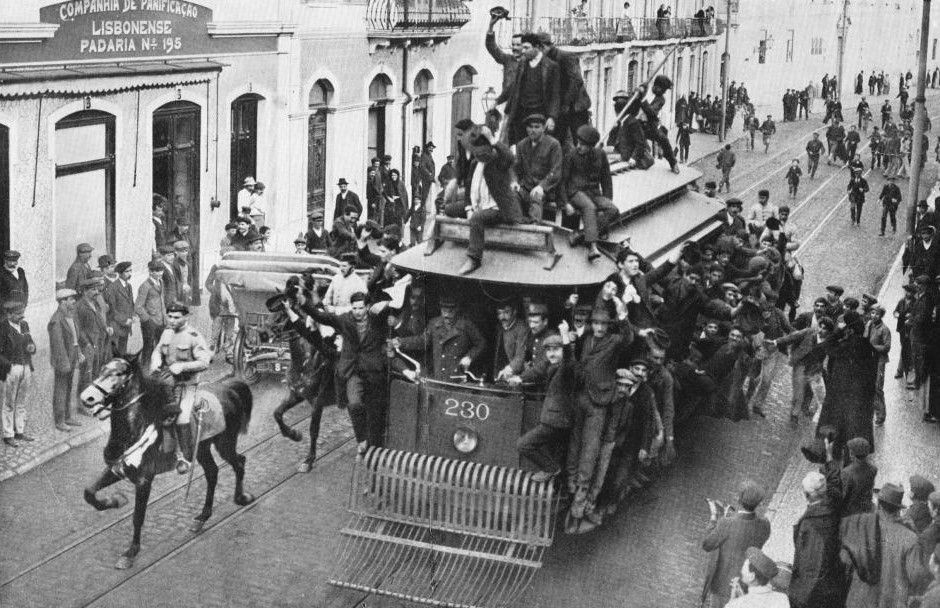 Na foto, a greve geral de 1912.