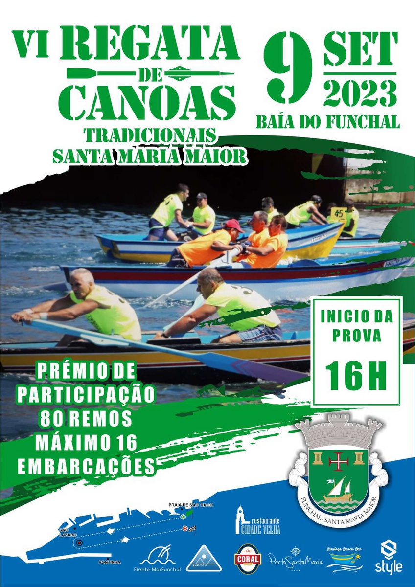 Praia de São Tiago recebe regata de canoas tradicionais de Santa