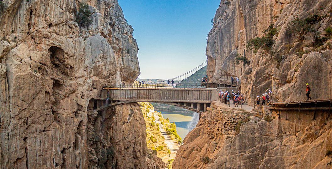 Caminito del Rey, em Málaga, Espanha.