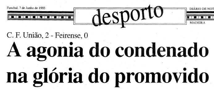 Recorte do DIÁRIO de 7 de Junho de 1993