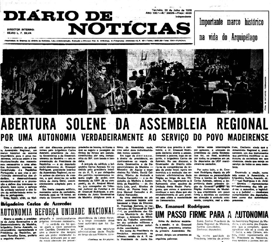 Recortes do DIÁRIO de 20 de Julho de 1976