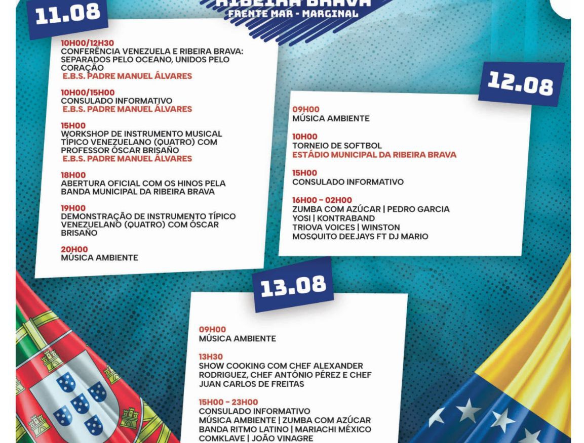 Cartaz da Festa Luso-venezuelana.