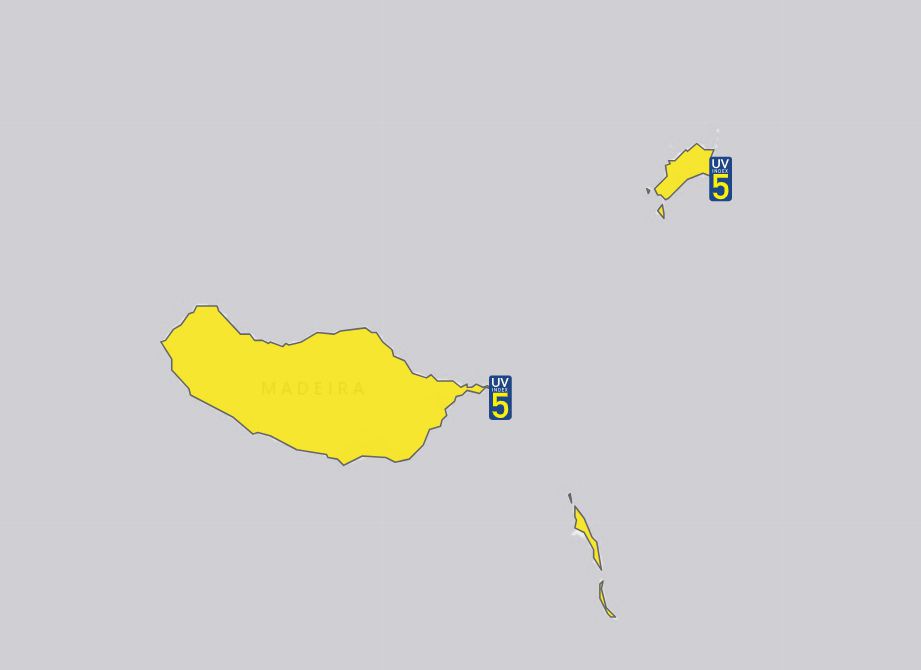 Há risco moderado de exposição aos raios UV neste sábado.
