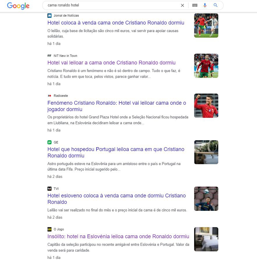 Várias notícias nacionais