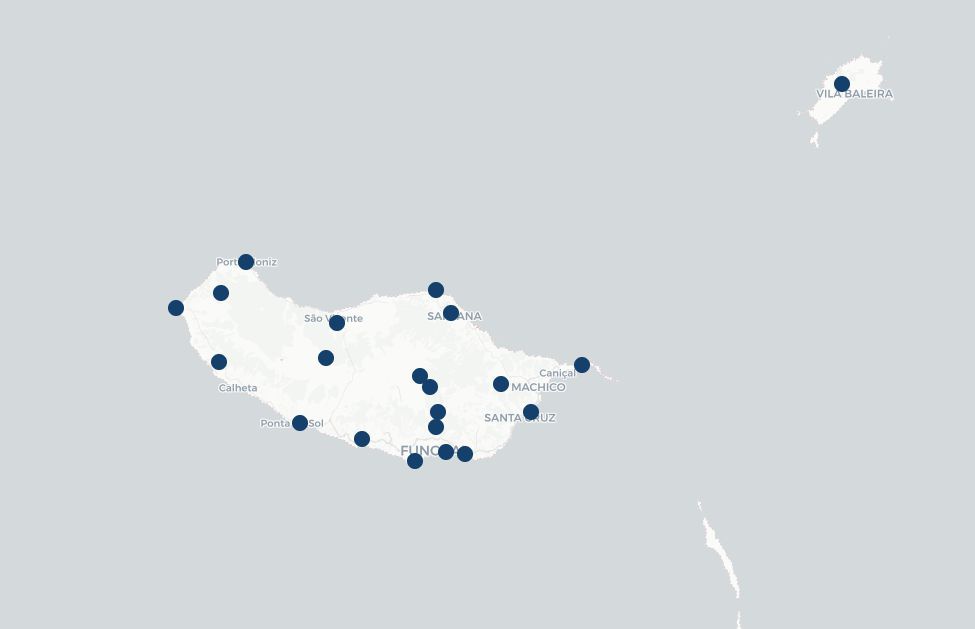As estações meteorológicas do IPMA instaladas no arquipélago.&nbsp; Foto DREM