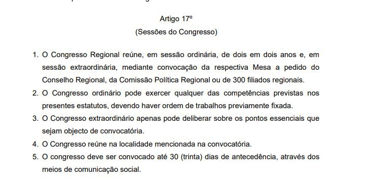 Estatutos do PSD Madeira (2022)