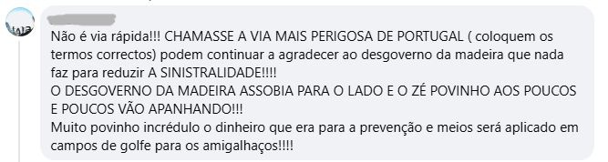 Comentário deixado na notícia 'Despiste no túnel da Fundoa causa três feridos', do DIÁRIO
