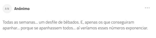 Comentário deixado na notícia do dia 14 de Agosto '84 acidentes registados em uma semana nas estradas da Madeira'&nbsp;