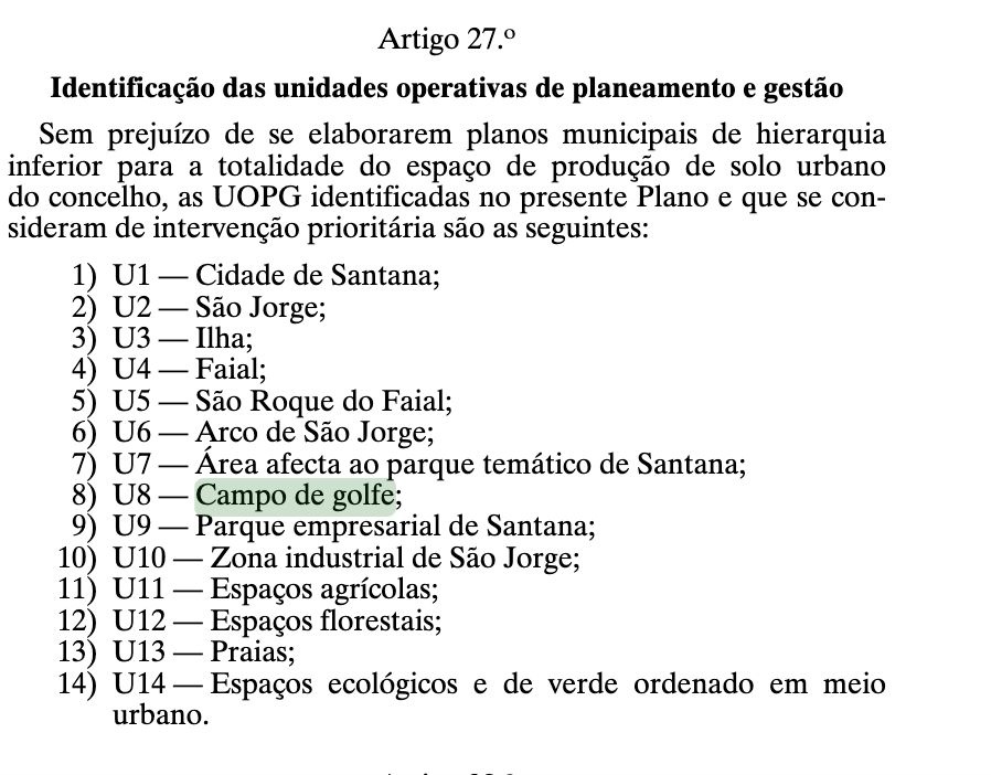 Artigo contido no PDM de 2004