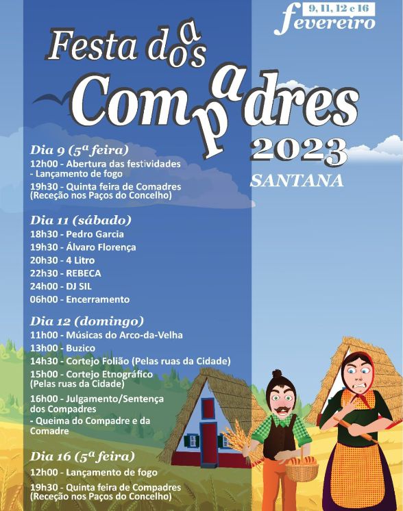 O programa deste fim-de-semana em Santana.