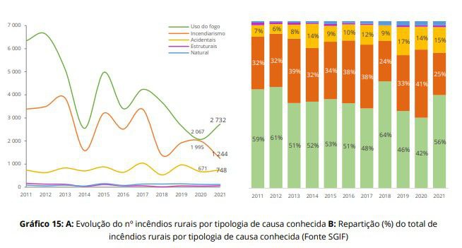 Causas dos incêndios rurais em Portugal