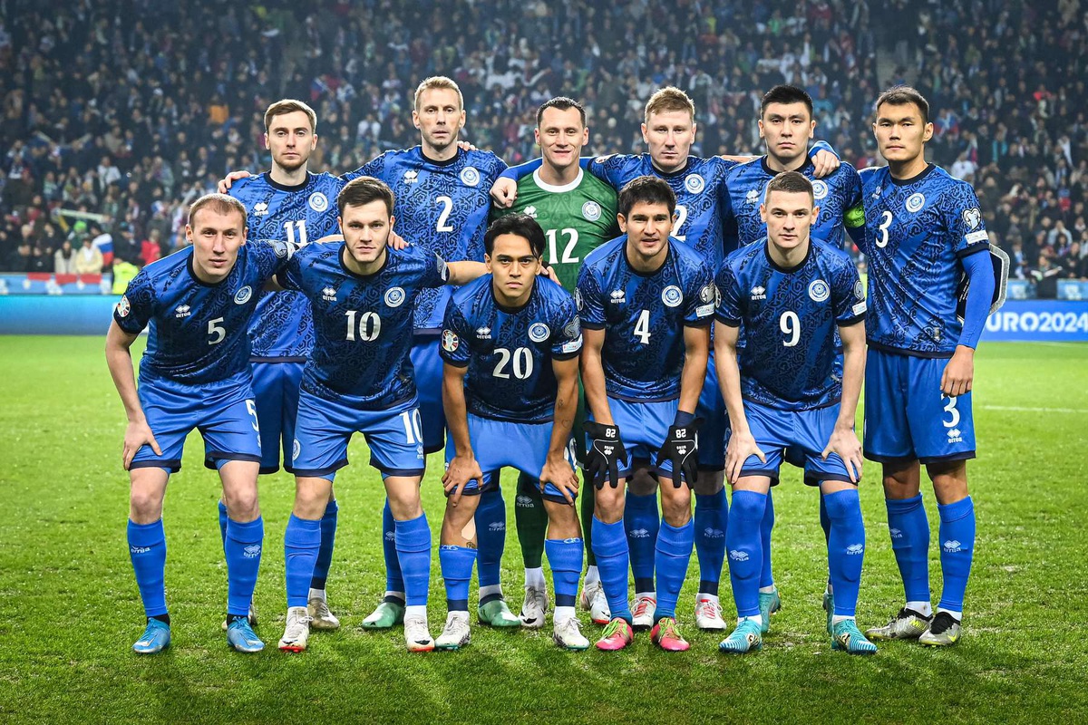 A selecção do&nbsp;Cazaquistão.