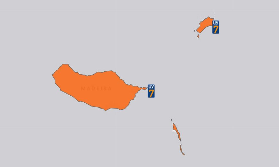 Arquipélago apresenta risco elevado de exposição aos raios UV.