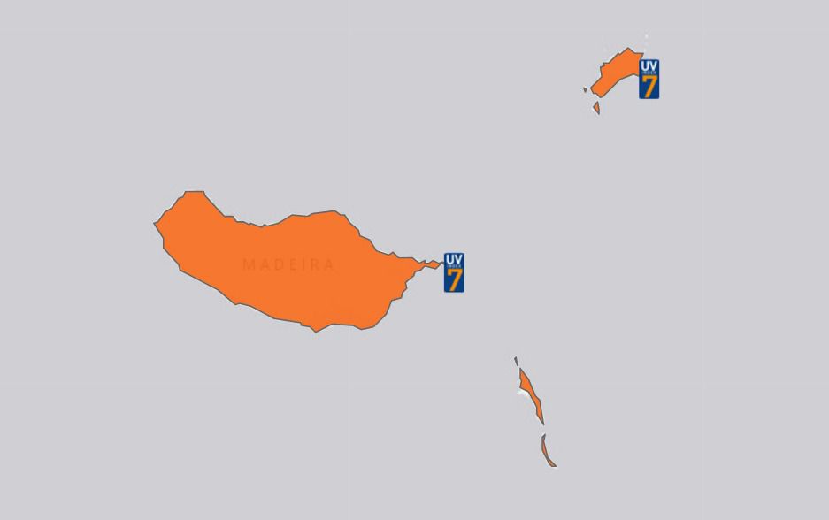 Arquipélago apresenta risco elevado de exposição aos raios UV.