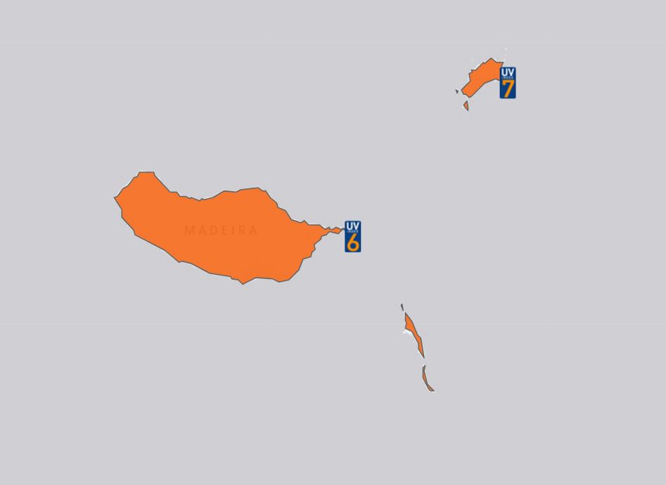 Madeira e Porto Santo em risco elevado de exposição aos raios UV.