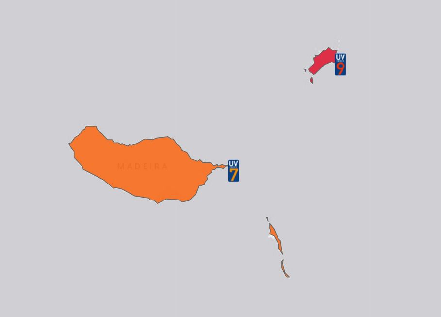 Madeira e Porto Santo em risco elevado e muito elevado de exposição aos raios UV.